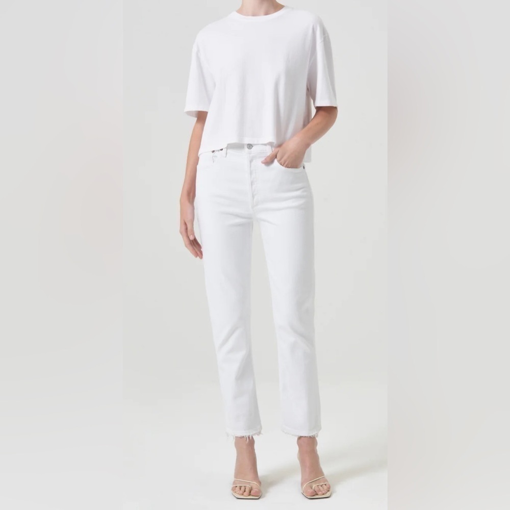 AGOLDE Riley High Rise Straight Crop Jean